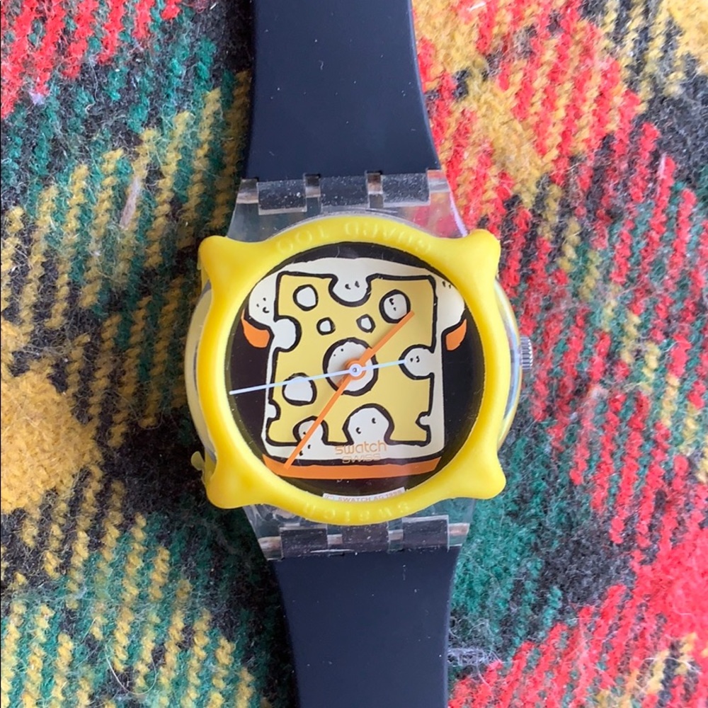 Swiss cheese swatch watch